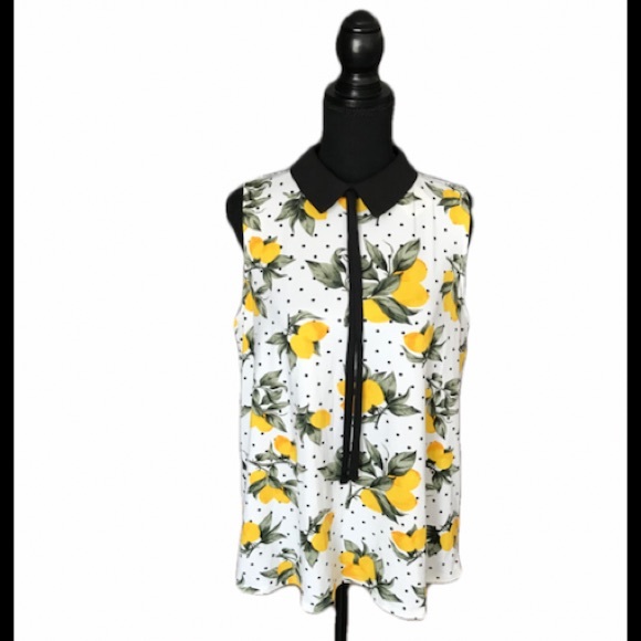 🎀NWT Faith & Joy Los Angeles Floral Large Size Ladies Sleeveless Blouse Top - Picture 2 of 8